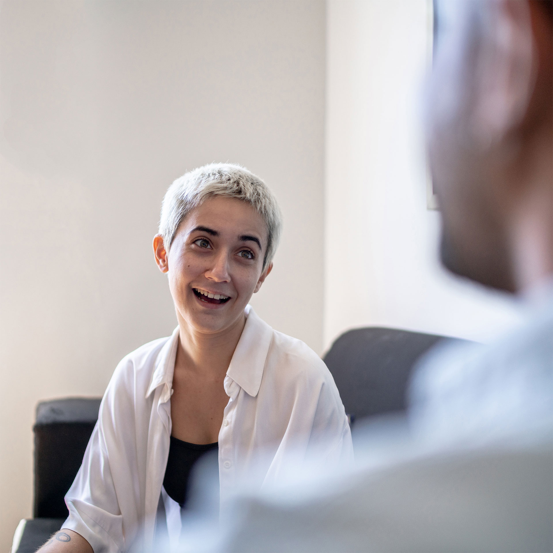 Healthcare professional listening to a patient